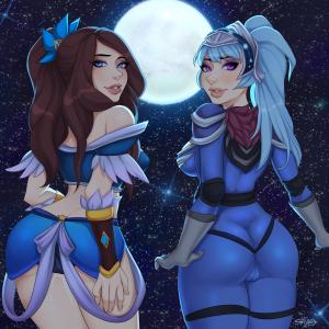 Thumbnail of Luna and Mirana Digital Art