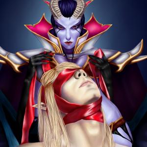 Thumbnail of Invoker and Queen of Pain Digital Art