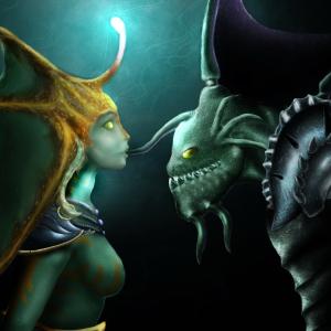 Thumbnail of Naga Siren and Slardar Digital Art