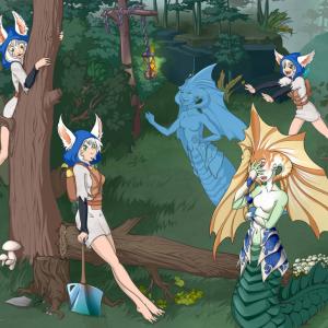 Thumbnail of Meepo and Naga Siren Digital Art