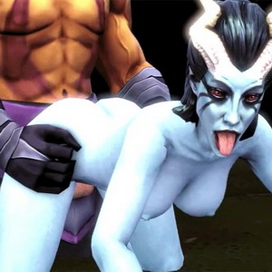 Thumbnail of Anti-Mage and Queen of Pain SFM 3D Art hentai