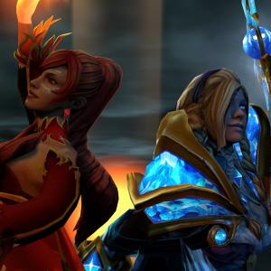 Thumbnail of Lina and Crystal Maiden SFM 3D Art