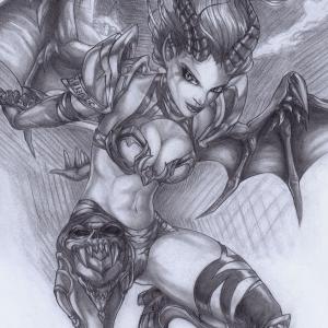 Thumbnail of Queen of Pain Traditional Art