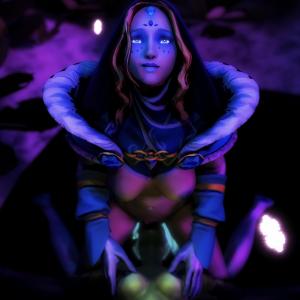 Thumbnail of Crystal Maiden and Death Prophet SFM 3D Art porno