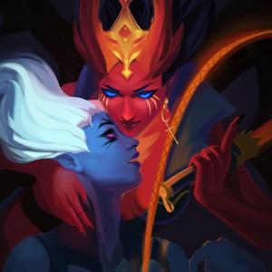 Thumbnail of Queen of Pain and Vengeful Spirit Digital Art