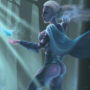 Thumbnail of Drow Ranger Digital Art