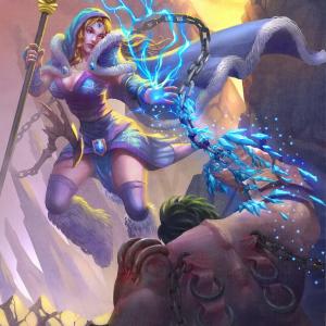 Thumbnail of Crystal Maiden and Pudge Digital Art