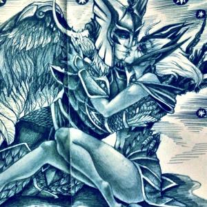 Thumbnail of Skywrath Mage and Vengeful Spirit Traditional Art