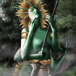 Thumbnail of Naga Siren Digital Art naked