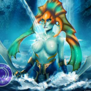 Thumbnail of Naga Siren Digital Art
