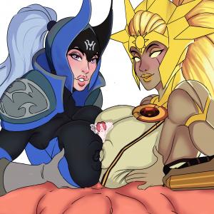 Thumbnail of Luna and Dawnbreaker Digital Art hentai