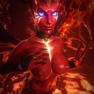 Thumbnail of Queen of Pain SFM 3D Art naked