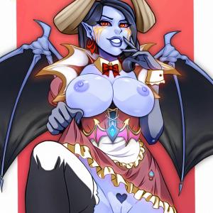 Thumbnail of Queen of Pain Digital Art naked