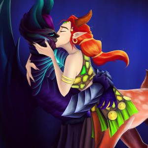 Thumbnail of Enchantress and Terrorblade Digital Art